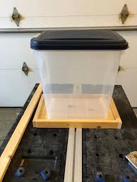 pull out cabinet for dog food storage