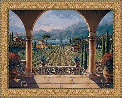 the vineyard tapestry tuscan tapestries