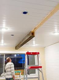 diy wood beams to add farmhouse style