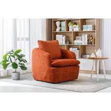 Swivel Barrel Chair Comfy Round Accent