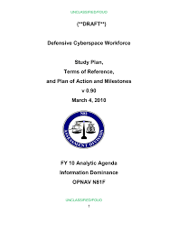 Defensive Cyberspace Personnel Study Plan And Tor