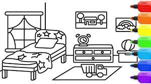 These fun kids' room ideas show that any space has the potential to transform thanks to cheap we may earn commission from links on this page, but we only recommend products we back. How To Draw Bedroom Coloring Page For Kids I Learn Coloring Book With Bedroom Youtube