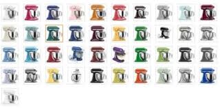 Kitchenaid stand mixers comparison chart. Kitchenaid Mixer Colors A Thrifty Mom Recipes Crafts Diy And More