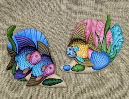 Buy Tropical Fish Ceramic Wall Plaques