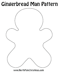 Gingerbread Man Story Printable Coloring Pages Cute Template Small