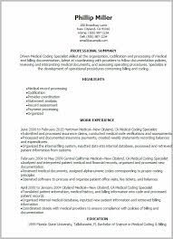 Medical Billing And Coding Resume Objective Examples