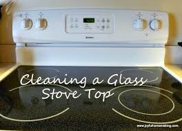 how to clean a stove top made of glass