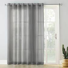 Patio door thermal insulated ds sliding pinch pleated curtain panel or grommet and tab top. No 918 Emily Voile 84 Inch Grommet Sliding Patio Door Curtain Panel Bed Bath Beyond