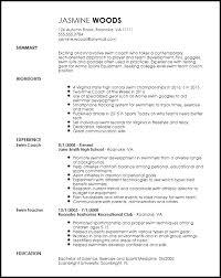 College Student Resume Template Free Contemporary Sports Coach