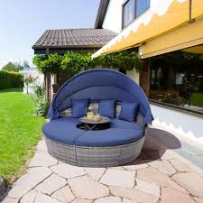 Gymax Outdoor Round Daybed W