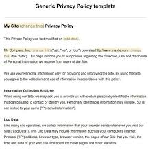 free privacy policy template australia