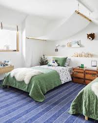 wall carpet in the farmhouse bedrooms
