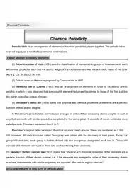 Chemical Periodicity Testbag