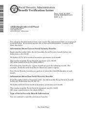 benefit verification letter pdf date