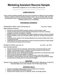 Marketing Assistant Cover Letter Sample Writing Tips Rc