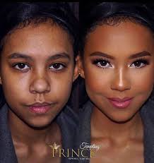 women before and after makeup