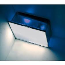 Box Square Flush Mount Frost Wall