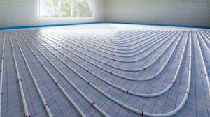radiant floor heating installation in