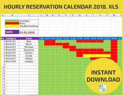Room reservation form king library home. Appointment Scheduling And Hourly Reservation Booking Calendar 2021 Xls Excel Daily Interactive Visual Schedule Spreadsheet Interactive Language School Schedule
