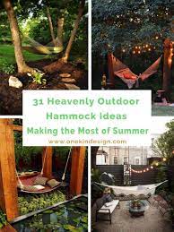 Hammocks' model may vary depending on the types of materials. 31 Heavenly Outdoor Hammock Ideas Making The Most Of Summer