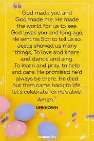 Below is a short rhyming prayer for your kids to learn for easter: 28 Easter Prayers Best Blessings For Easter Sunday
