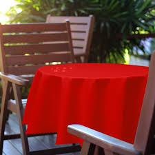Round Garden Tablecloth Ø 150 Cm Red