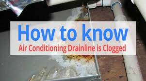 how to know if ac drain line is clogged