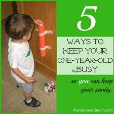 5 ways to keep a 1 year old busy