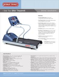 Star Trac Elite Treadmill Manualzz Com