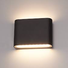 dimmable led wall light dallas s black