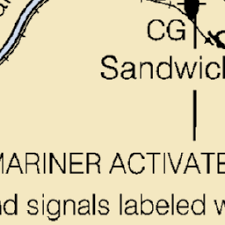 Map And Nautical Charts Of Cape Cod Canal East Sandwich