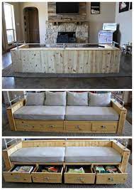 Modern Wood Storage Sofa Ana White