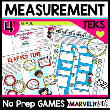 9 No Prep Measurement Games For 4th Grade Teks And Staar Prep