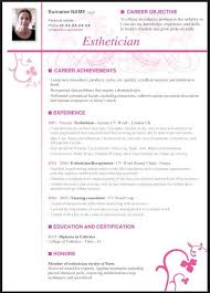 Esthetician Resume With No Experience Template Pinterest