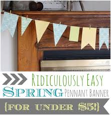 spring paper banner for under 5