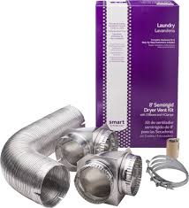 If lint is found, use a vacuum cleaner to remove it. Smart Choice Semi Rigid Dryer Vent Kit Required For Hook Up Silver 5304471400 Best Buy