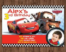 Disney Cars Birthday Invitations With Beautiful Birthday Invitation