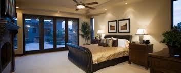 with dark wood bedroom furniture