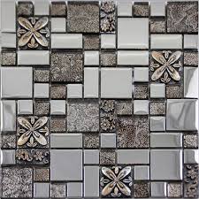 glass mosaic wall tile thickness 8