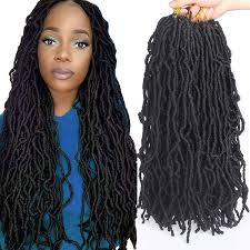Everyone's hair, not all the same. Amazon Com Xtrend 6 Packs Black New Faux Locks Crochet Braids Hair 18 Inch Synthetic Soft Dreads Braiding Hair 21strands Fashion Faux Locks Curly Wavy Hair Extensions For Women 1b Beauty