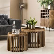 Wooden Coffee Table Set Of 2 Tweak