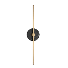 Stick Wall Sconce In Brass And Black