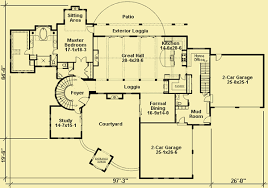 Plans For A Large Tuscan Style Villa