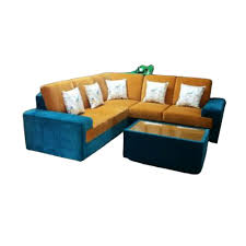 l shape wooden corner sofa set for