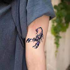 Autocollant de tatouage temporaire pour hommes, Cool, drôle, 3D, roi  Scorpion, étanche | AliExpress
