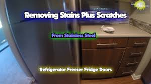stainless steel refrigerator door
