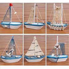 sailing boat model nautical ornaments