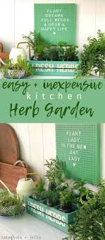 So when it comes to using them for diy projects, making a wall herb garden just seems like the next logical step! Inexpensive And Easy Kitchen Herb Garden Diy Project