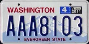 free washington license plate lookup