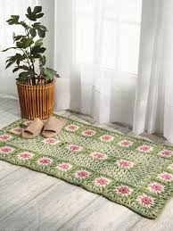 fl granny square rug crochet pattern